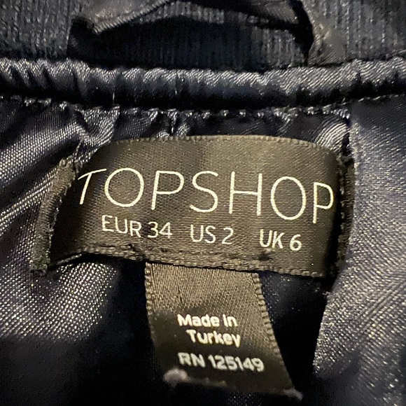 Topshop Bomber Jacket Size 2 - Picture 3 of 7